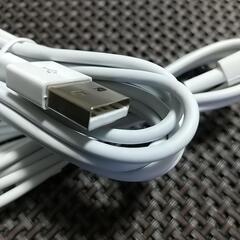 i-Phone 充電ケーブル ライトニングケーブル 純正品質【1M/2M 各1本】の画像