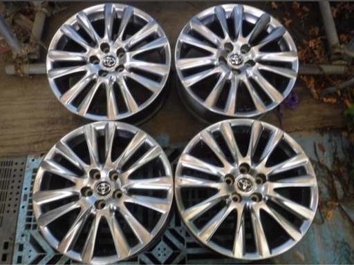 トヨタ ハリアー60 純正ホイール 4本 18×7.5j OFF+45 5穴 PCD114.3 18インチ☆33808