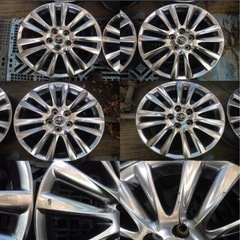 トヨタ ハリアー60 純正ホイール 4本 18×7.5j OFF+45 5穴 PCD114.3 18インチ☆33808の画像