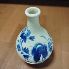 骨董   大徳利 36cm   牡丹紋様