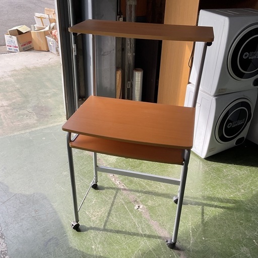 パソコンデスク　ライトブラウン　中古