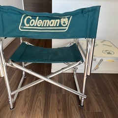 Coleman テーブル付きチェア ジャンク の画像