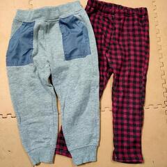 １００センチ　男の子　冬　パンツ　裏起毛