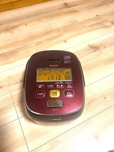 良品　象印 IH炊飯器 NW-JS10 赤 5.5合