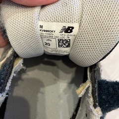 ニューバランス　ネイビー　スニーカー 20センチの画像