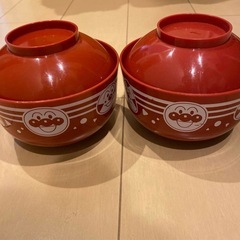 それいけ！アンパンマン ミュージアム限定 漆器風朱色おひつ 丼ぶ...