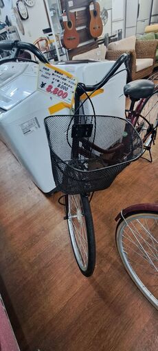 リサイクルショップどりーむ天保山店　No1474　自転車　ママチャリ　カゴ付き　通勤通学に最適ですよ～　写真参照
