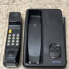 動作未確認品】 【ジャンク品】 コードレステレフォン YUPITERU ユピテル YP- L76 プッシュ式 電話機 本体 ブラック 黒 中古品 レトロの画像