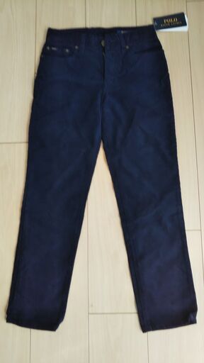 新品タグ付きラルフローレン　紺コーディロイパンツ　140