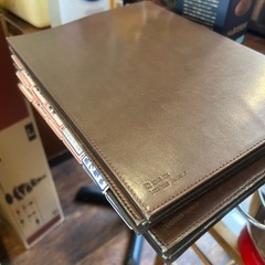 メニュー6冊セット！バラ売り可！キングジム レザフェス　メニューファイル 茶 A4の画像