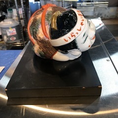 【引き取り限定】中古品　おかめ　六坊作　置物　の画像