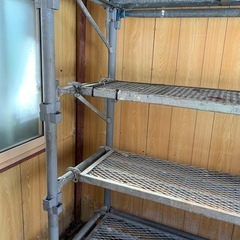 (値下げしました！)足場 単管 薪棚 物置の画像