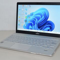 日本製 中古良品軽量ノートPC 富士通 SH75/M Windows11+office Core i5-4200U/メモリ8GB/爆速SSD256GB/13.3インチ/DVDマルチ/webカメラ搭載