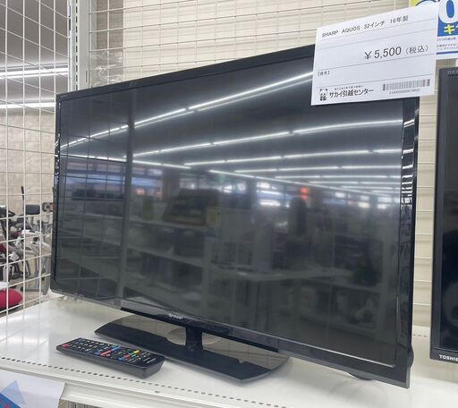 ★ジモティ割あり★ SHARP 液晶テレビ 32インチ 16年製 動作確認／クリーニング済み TJ9922