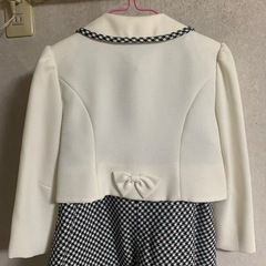 女の子120格子柄ワンピースの画像
