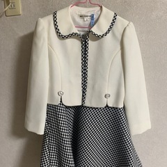女の子120格子柄ワンピース