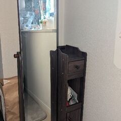 収納付き鏡（全身）