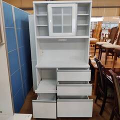 【愛品倶楽部柏店】テイ。アイ。アイ 2枚スライド扉キッチンボード KARARA2-100OP 調湿材であるモイスを採用 / フルオープン＆ソフトクローズ機能つきの画像