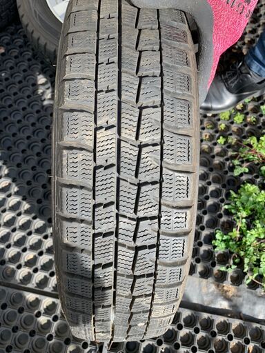 155/65R14　2018年製　スタッドレスタイヤ＆ホイールセット　VENDETTA　ダンロップ　4穴