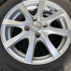 155/65R14　2018年製　スタッドレスタイヤ＆ホイールセット　VENDETTA　ダンロップ　4穴の画像