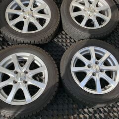 155/65R14　2018年製　スタッドレスタイヤ＆ホイールセット　VENDETTA　ダンロップ　4穴の画像