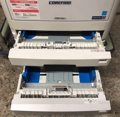 【ゆ.ec】ジャンク OKI カラー レーザー プリンター COREFIDO C811dn 増設トレイユニット N35110A A3カ
