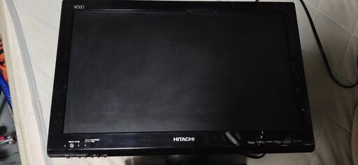 22型HD内臓液晶TV リモコン付き HITACHI製