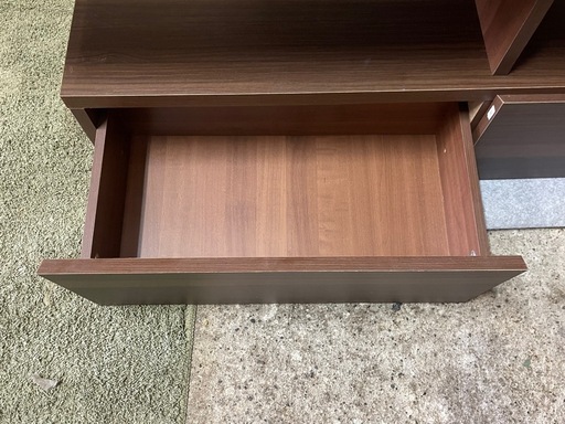 【リサイクルサービス八光】幅121-210.5㎝　ダークブラウン　伸縮式テレビボード　50型まで対応 高品質 【リサイクルサービス八光】幅121-210.5㎝ ダークブラウン 伸縮