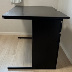 中古オフィスデスク（ウォールナット）の画像