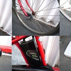 電動アシスト自転車 パナソニック Panasonic ギュット ロイヤルレッド BE-ENM635R 前22/後26型 中古  電動自転車 苫小牧西店の画像