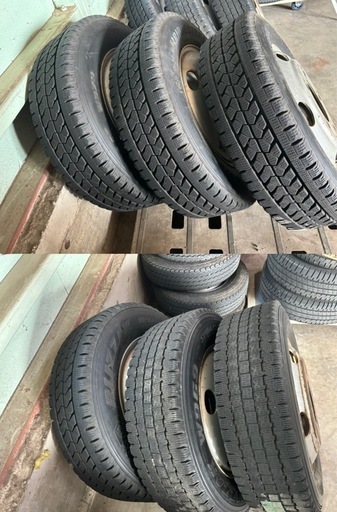 いすゞ2トン エルフ　スタッドレスタイヤセット