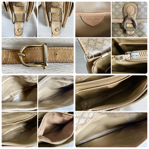 ☆現金払い可能☆ 【USED品】CELINE  ショルダーバッグ 斜め掛けバッグ  マカダム柄  