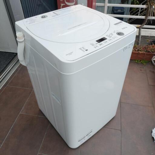 美品！2022年製　SHARP　5,5キロ洗濯機
