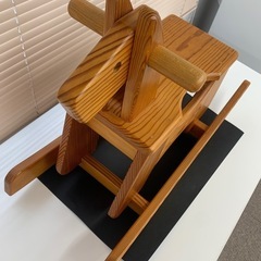 美品　木製木馬　の画像