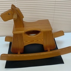 美品　木製木馬　の画像