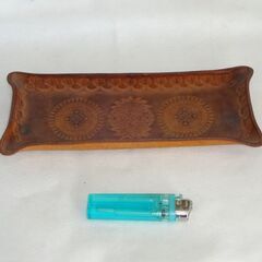 文具　ペン入れ　皮製