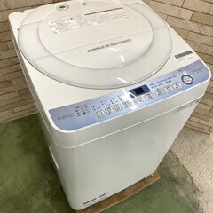 大阪送料無料★3か月保障付き★洗濯機★2019年★シャープ★7kg★ES-T711-W★S-515