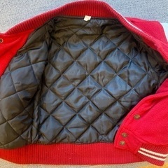 スタジャン　レッド　100サイズの画像