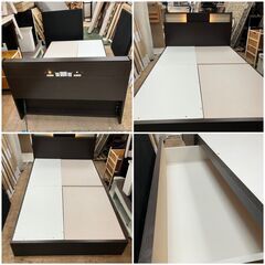 NITORI 収納付 セミダブルベッド＆マットレス（配送組立）無料♬日時