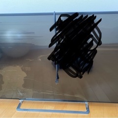東芝　REGZA 55J10X テレビ 画面ひび割れあり