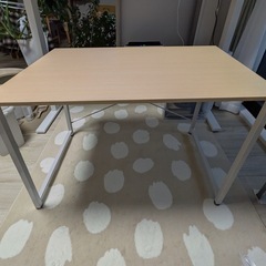 ナチュラル木製　パソコンデスク 学習机 100cm×60cm×70cmの画像