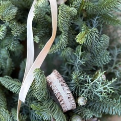 フレッシュもみの木をつかったクリスマスリース