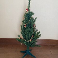 クリスマスツリー　2点　48ｃｍと28㎝　と　オーナメント