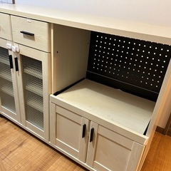 【急募】キッチンカウンター　レンジ台　幅120cm 