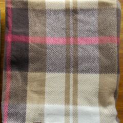 フリース布　約140cm×150cm　チェック３柄　未使用　中古品