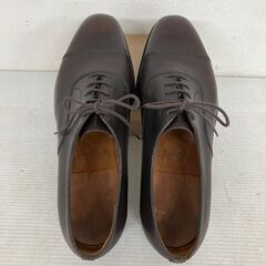 【美品】J.M.WESTON ジェイエムウェストン レザーシューズ ストレートチップ 純正シューツリー付き 9E 高級紳士靴 Y0543 の画像