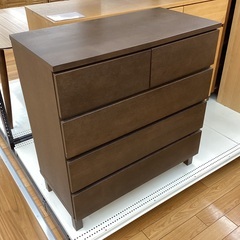 【トレファクマーケット久喜店】無印良品　4段木製チェスト