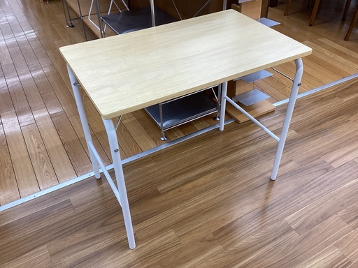 【トレファクマーケット久喜店】無印良品　スチールパイプテーブル