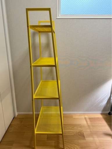 に*り様 【IKEA】レールベリ　廃盤イエロー　シェルフ　ラック 黄色 IKEA LERBERG レールベリの組み立て方やサイズは？ | 一家DANラン