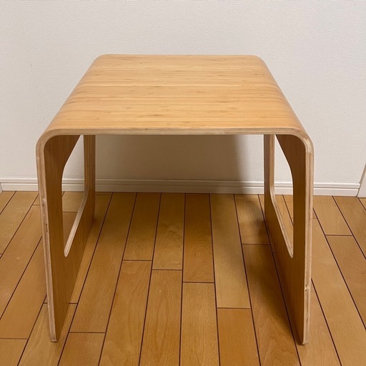 IKEA バンブー製　サイドテーブル　椅子